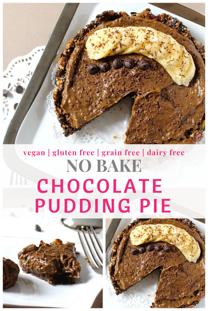Vegan Chocolate Banana Pudding Pie {Raw, Nut Free, Soy Free} - C it ...