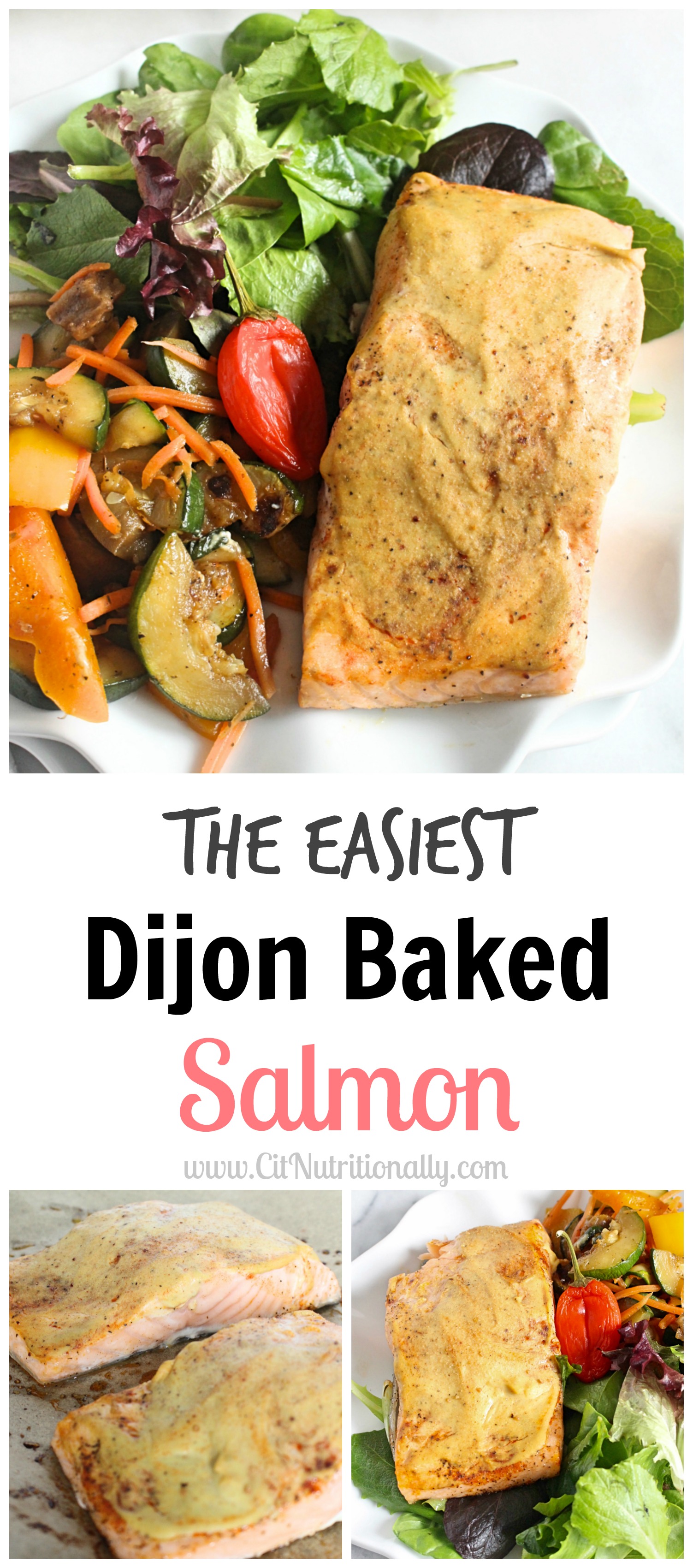 Easy Dijon Baked Salmon + Video! - C it Nutritionally