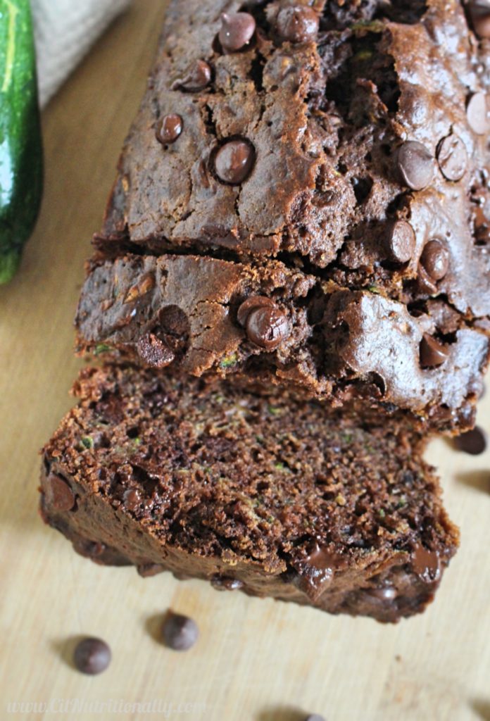 Double Chocolate Chip Zucchini Bread - C It Nutritionally