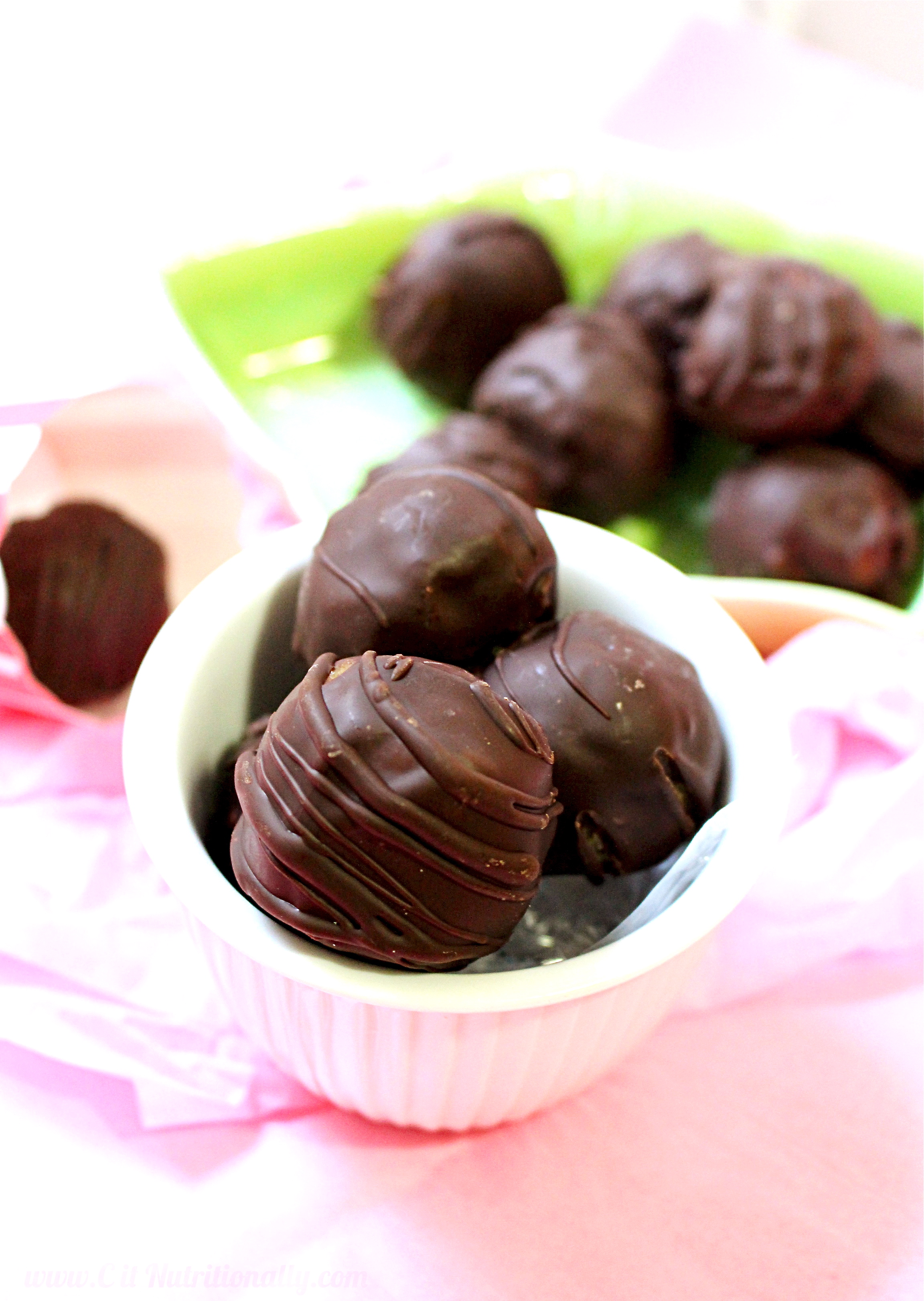 No Bake Chocolate-Covered Cookie Dough Truffles - C it Nutritionally